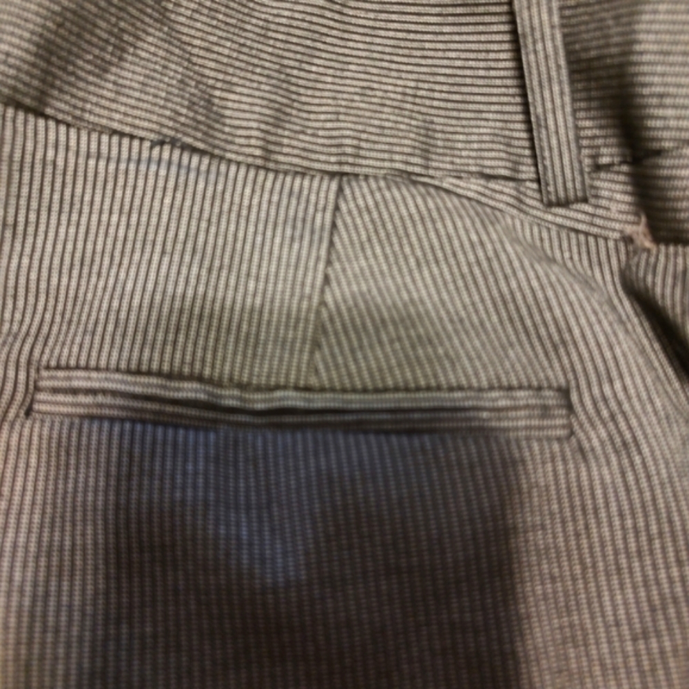 🖤Stunning Vintage Anne Klein Black & White Pinstripe Platinum Slacks Pants - 12 - Picture 5 of 12